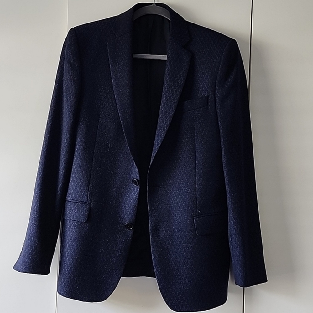 Versace Collection Wool/Cashmere Blend Fitted Bla… - image 1